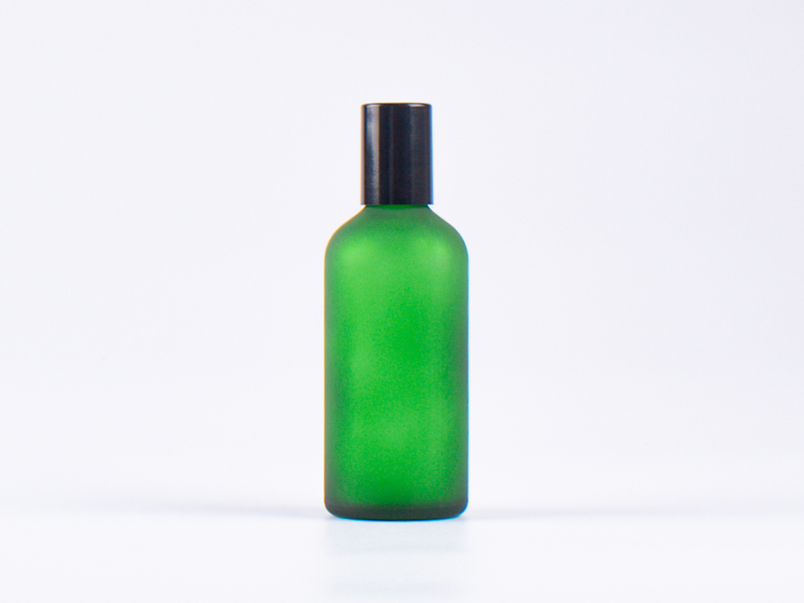 100ml-Glasflasche-mit-Roll-On-Montur-Glas-Stahl