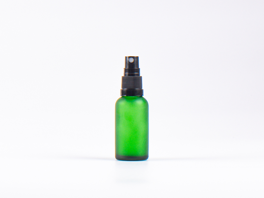 kosmetikflasche-schwarzmatt-glas