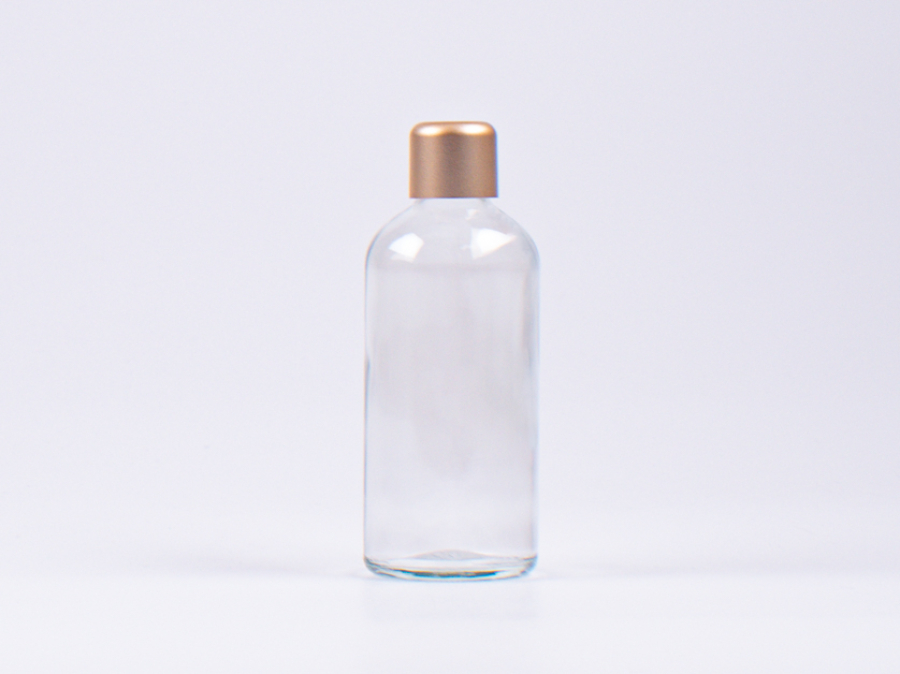 Glasflasche-mit-Schraubverschluss-Tropfmontur-Bambus