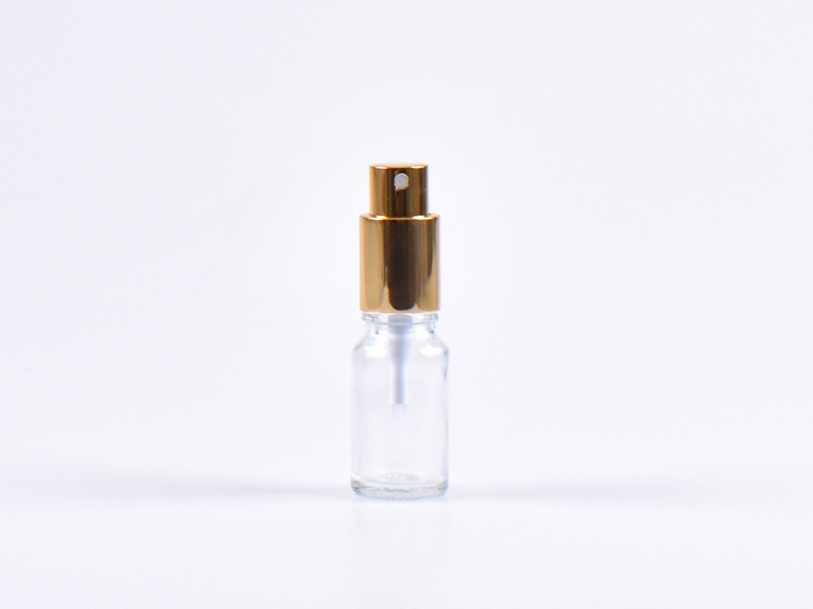 Klarglasflasche 10ml, mit Zerstäuber Aluminium, 4 Color