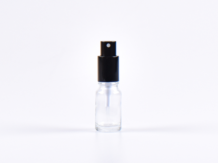 Klarglasflasche 10ml, mit Zerstäuber Aluminium, 4 Color