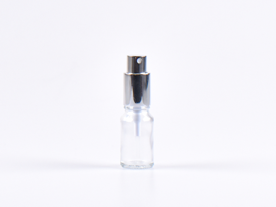 Klarglasflasche 10ml, mit Zerstäuber Aluminium, 4 Color
