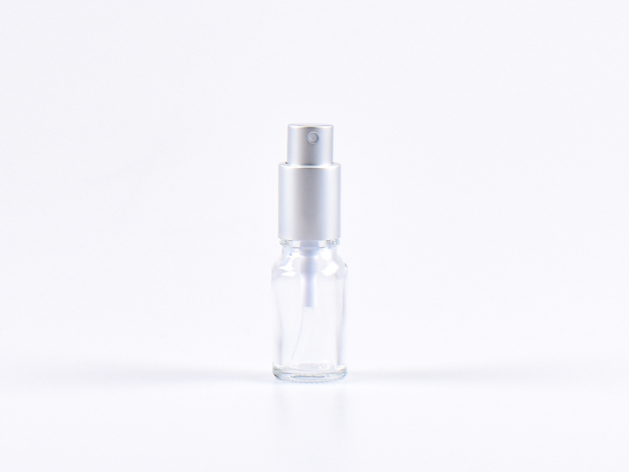 Klarglasflasche 10ml, mit Zerstäuber Aluminium, 4 Color