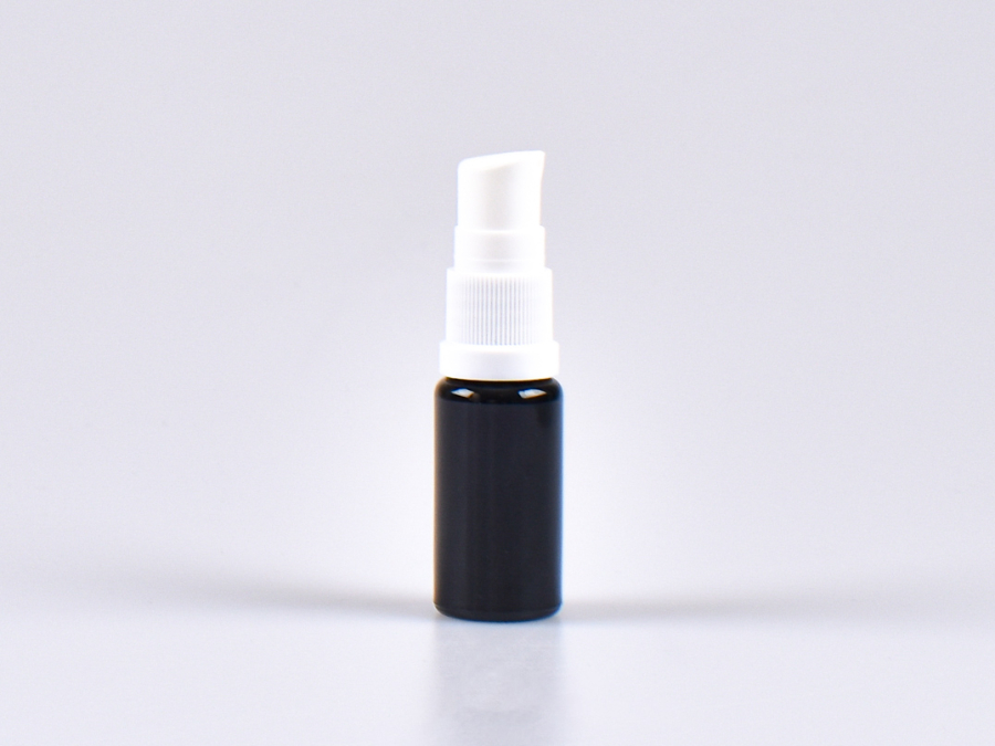 MIRON Violettglasflasche 10ml, mit Lotionspumpe Kunststoff