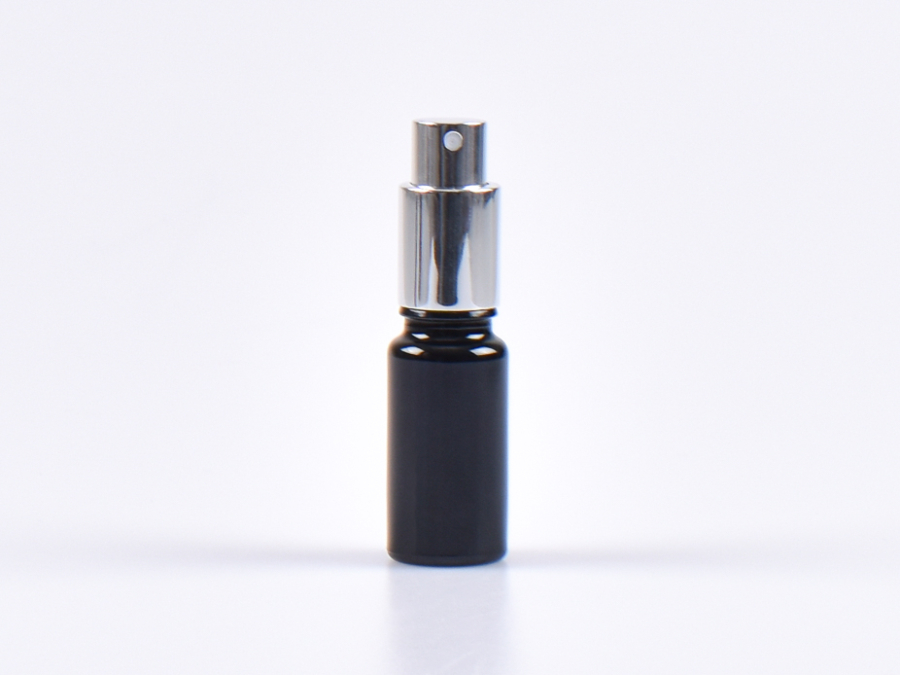 MIRON Violettglasflasche 10ml, mit Zerstäuber Aluminium, 4 Color