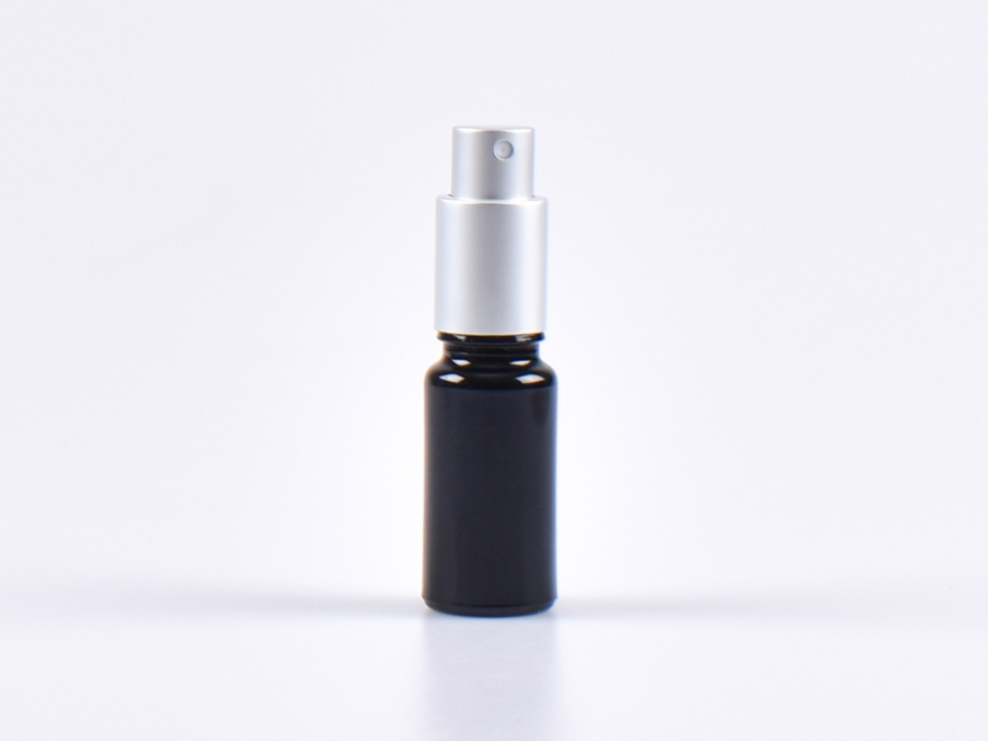 MIRON Violettglasflasche 10ml, mit Zerstäuber Aluminium, 4 Color