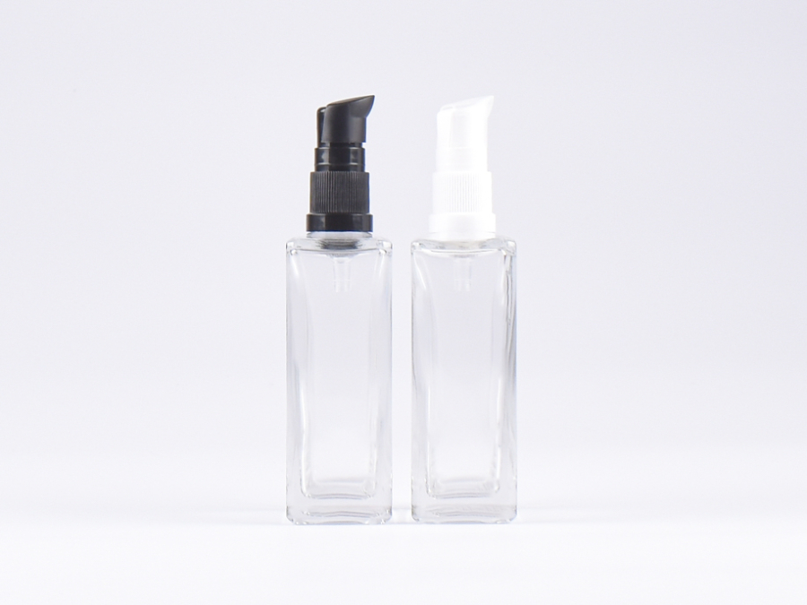 Klarglasflasche Miro 100ml - Lotionspumpe Kunststoff