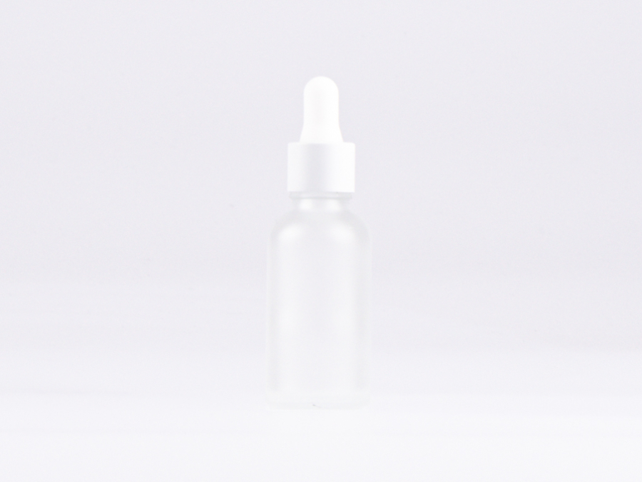 säuremattierte Flasche 30ml, mit Pipette weiss