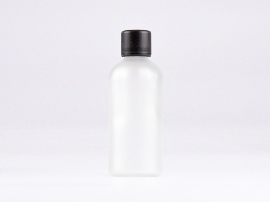 säuremattierte Flasche 100ml, mit Schraubverschluss OV