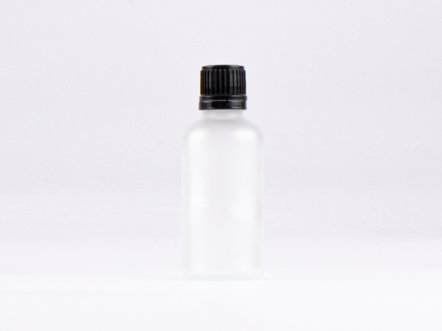 säuremattierte Flasche 50ml, mit Schraubverschluss OV