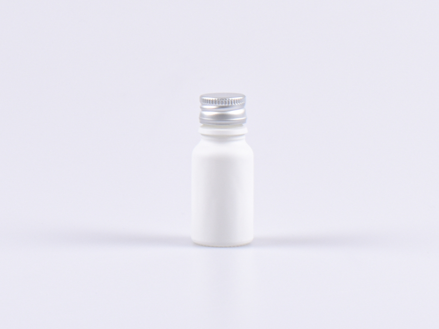 10ml-flasche-glas-weiss-matt-golddeckel