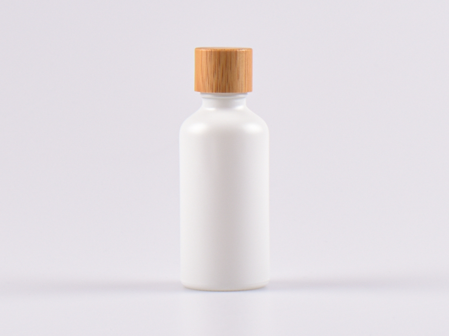 Glasflasche-mit-Schraubverschluss-Tropfmontur-Bambus