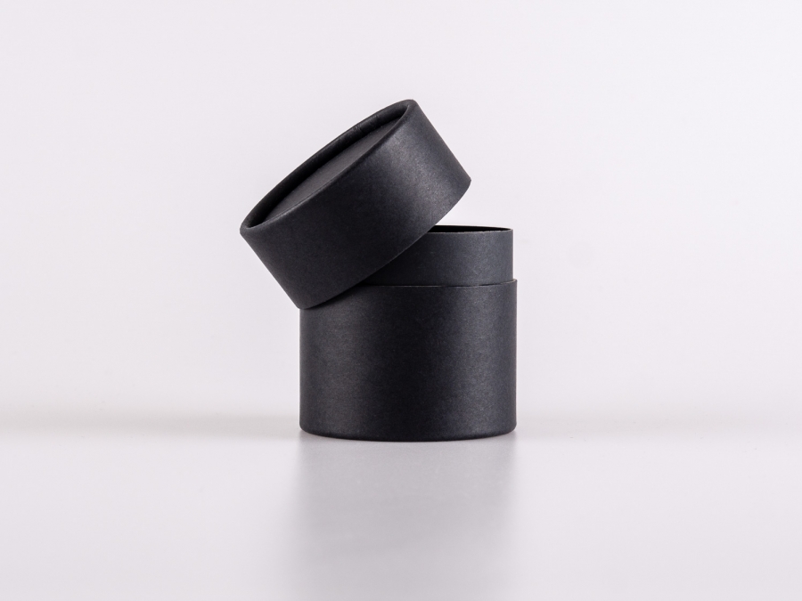 Dose "Eco" 170ml, aus Pappe, mattschwarz