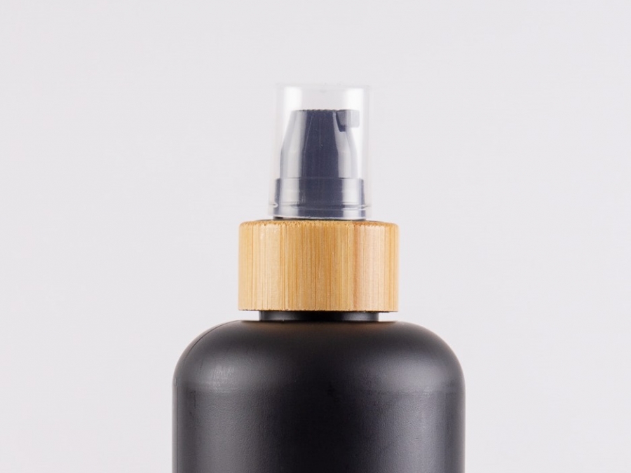 Lotionspumpe, Bambus, 24/410, schwarz/weiss