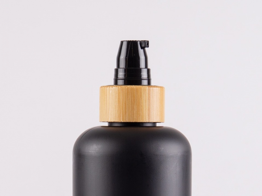 Lotionspumpe, Bambus, 24/410, schwarz/weiss