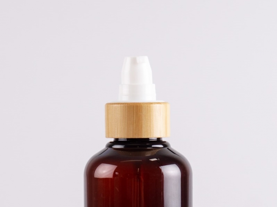 Lotionspumpe, Bambus, 24/410, schwarz/weiss