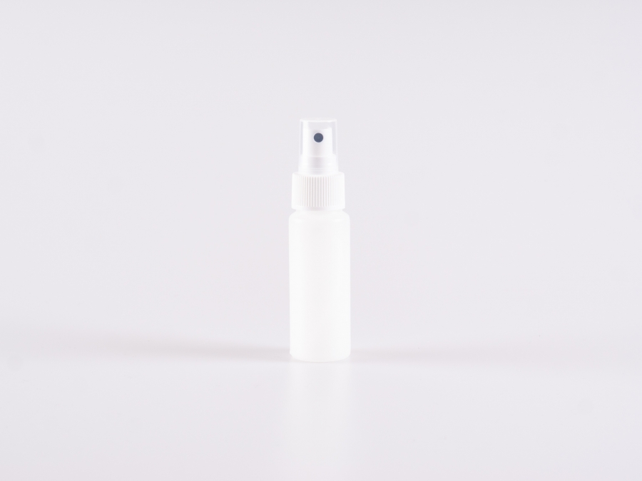 Flasche "Nasa" 100ml, LD-PE, mit Zerstäuber weiss