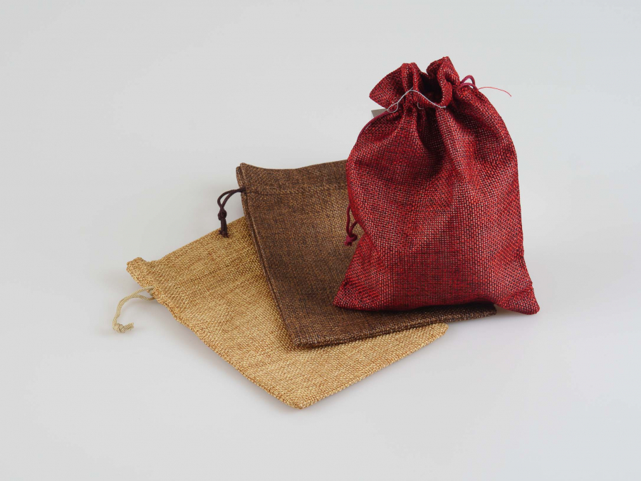 Jute (Leinen)Beutel klein, 8.5x11.5cm