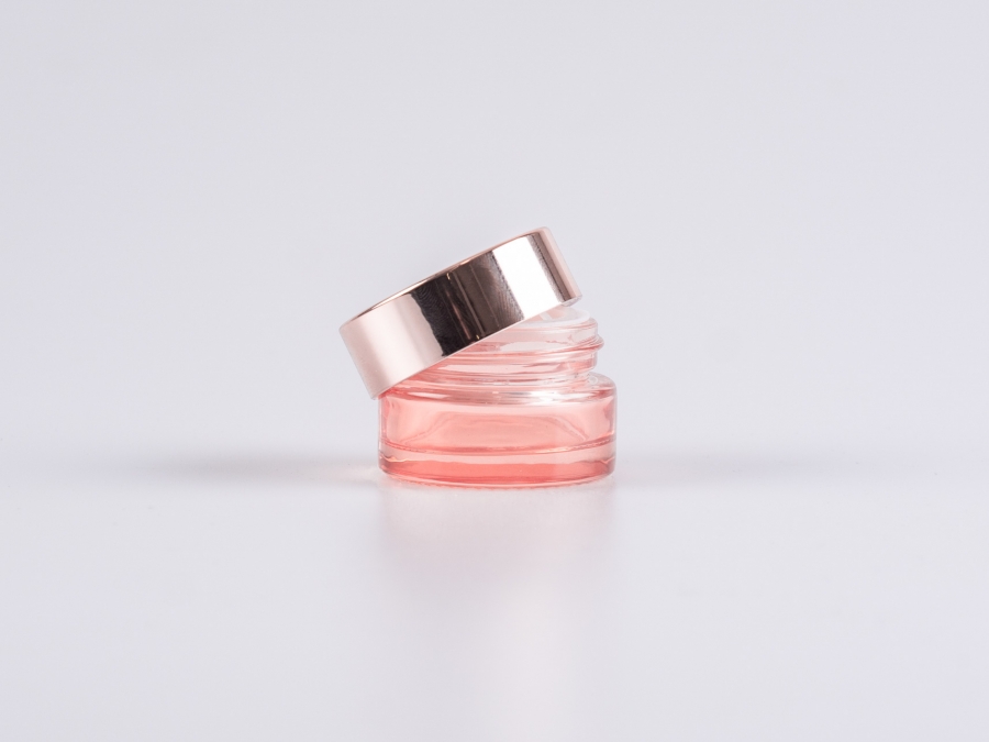 Salbendose "Lucy", 7ml, mit Deckel rosé