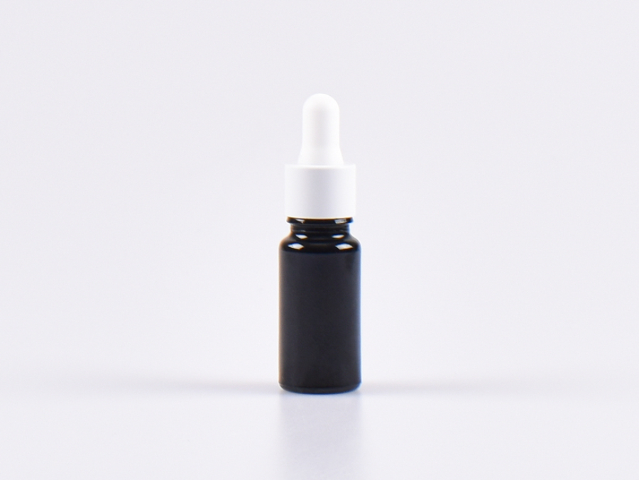 MIRON Violettglasflasche 10ml, mit Pipette weiss