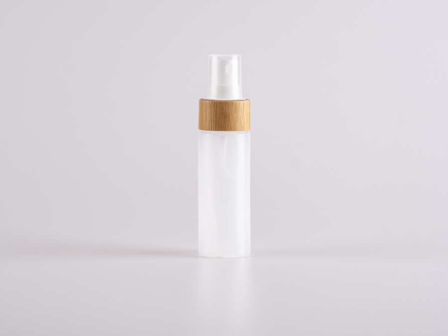 Flasche "Nasa" 50ml, LD-PE, mit Zerstäuber Bambus