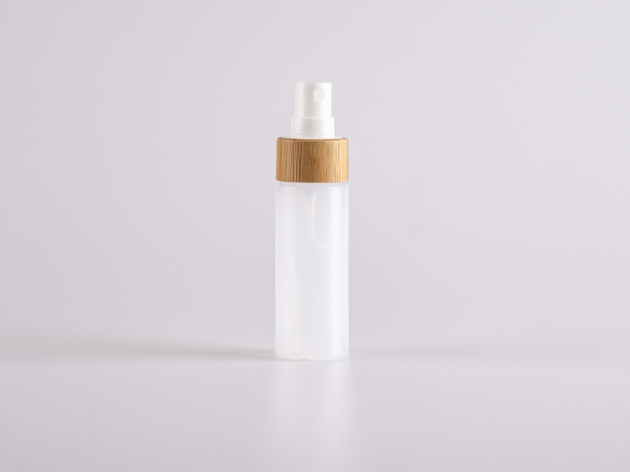 Flasche "Nasa" 50ml, LD-PE, mit Zerstäuber Bambus