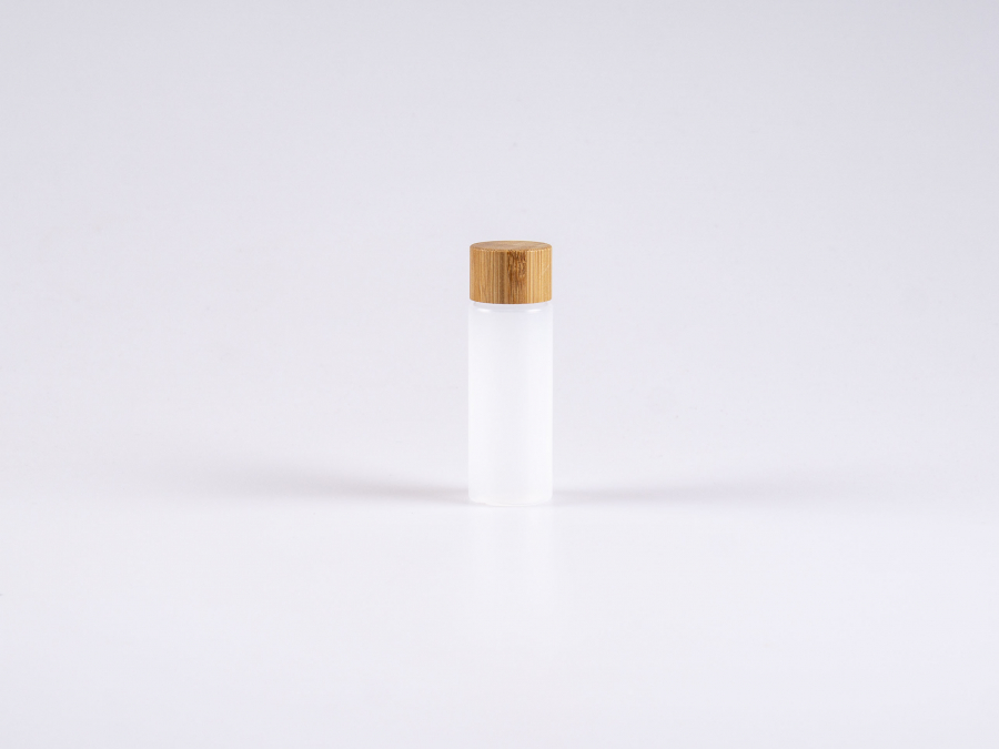 Flasche "Nasa" 50ml, LD-PE, mit Deckel Bambus