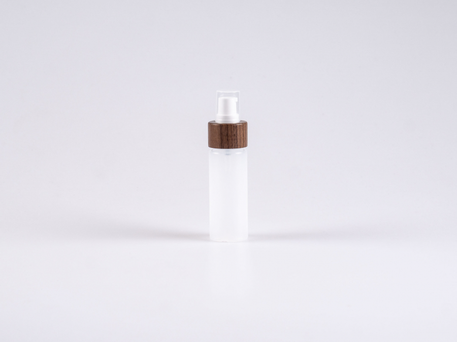 Flasche "Nasa" 50ml, LD-PE, mit Lotionspumpe Walnut