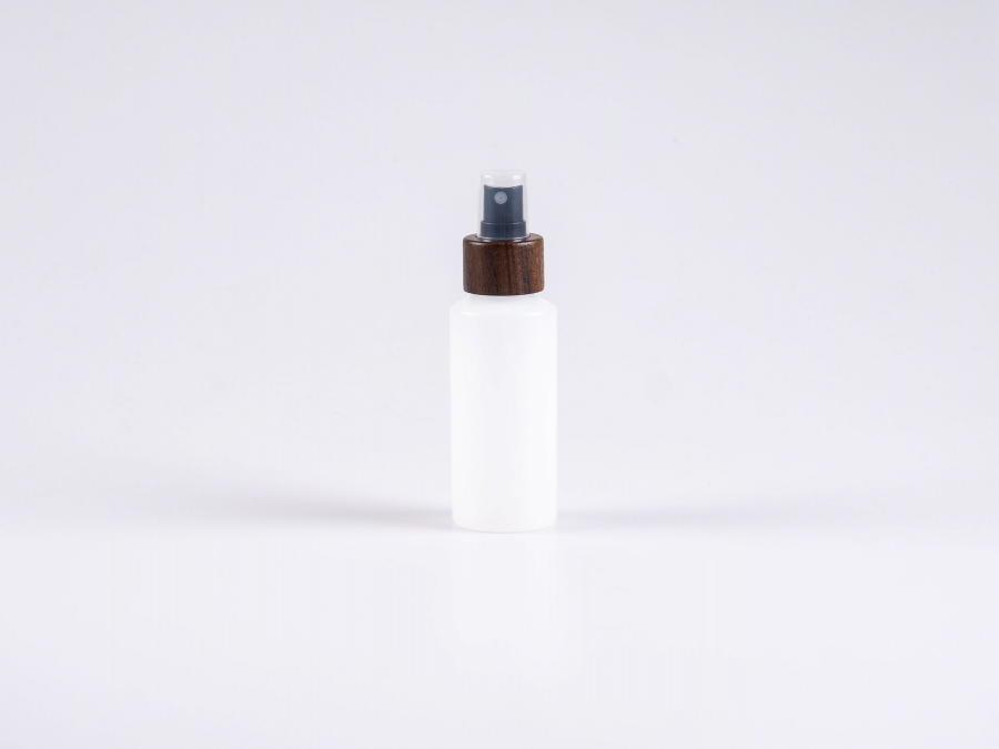 Flasche "Nasa" 100ml, LD-PE, mit Zerstäuber Walnut