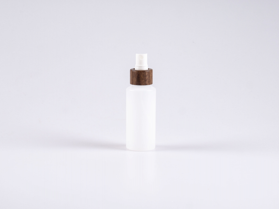 Flasche "Nasa" 100ml, LD-PE, mit Zerstäuber Walnut