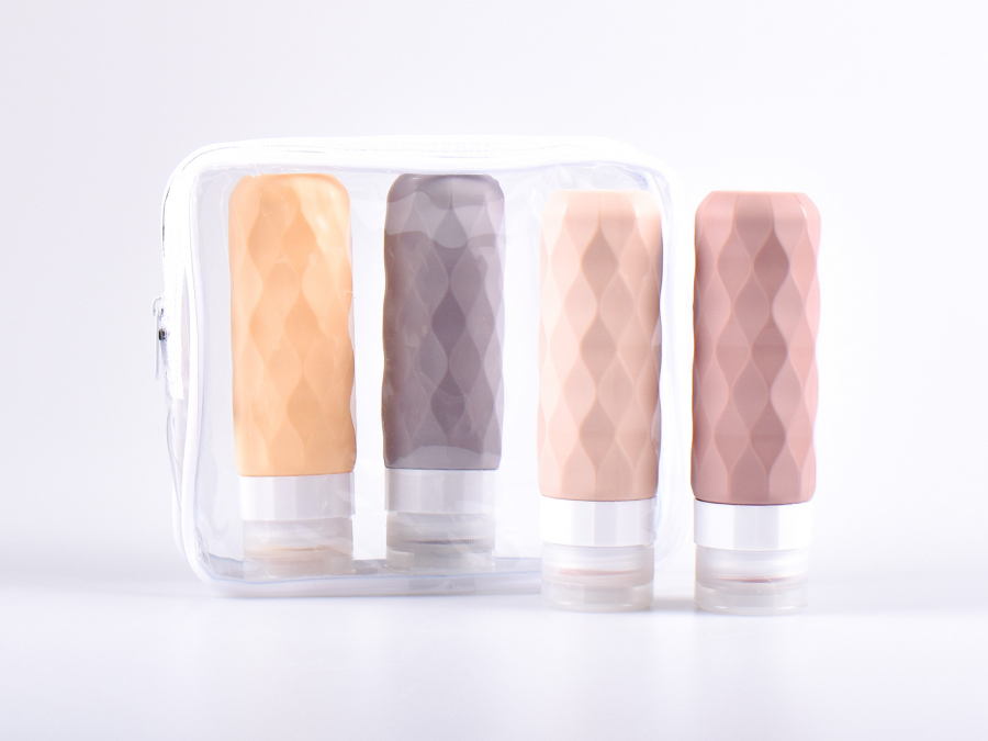 Silikon Reiseset, Traveltubes, 90ml, 4-teilig