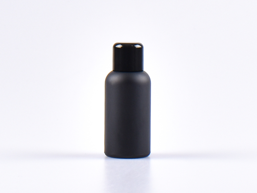 Schwarzglasflasche 30ml, mit Tropfmontur schwarz