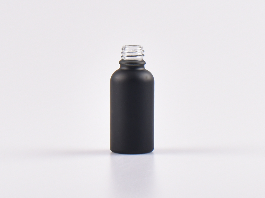 schwarz-mattiert-glasflaschen-kosmetik-cbd-gastro