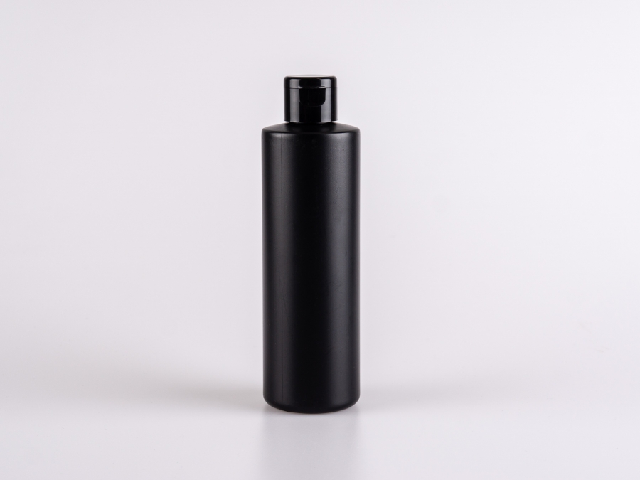 Flasche "Tara" 250ml, matt-schwarz, mit FlipTop schwarz