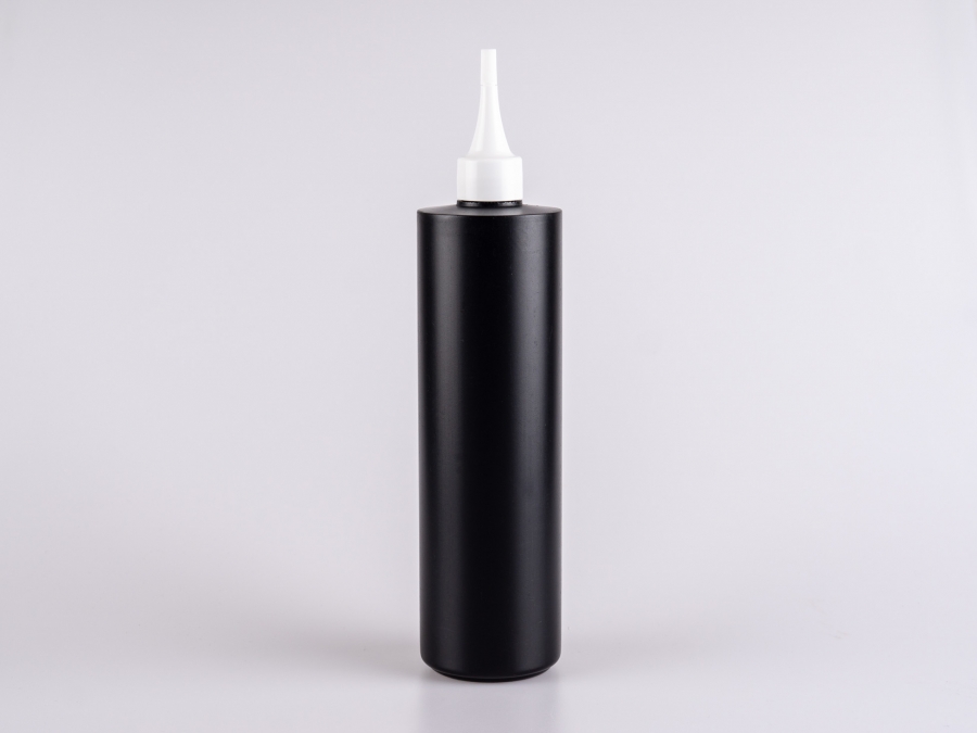 Flasche "Tara" 500ml, matt-schwarz, mit Spritzdispenser