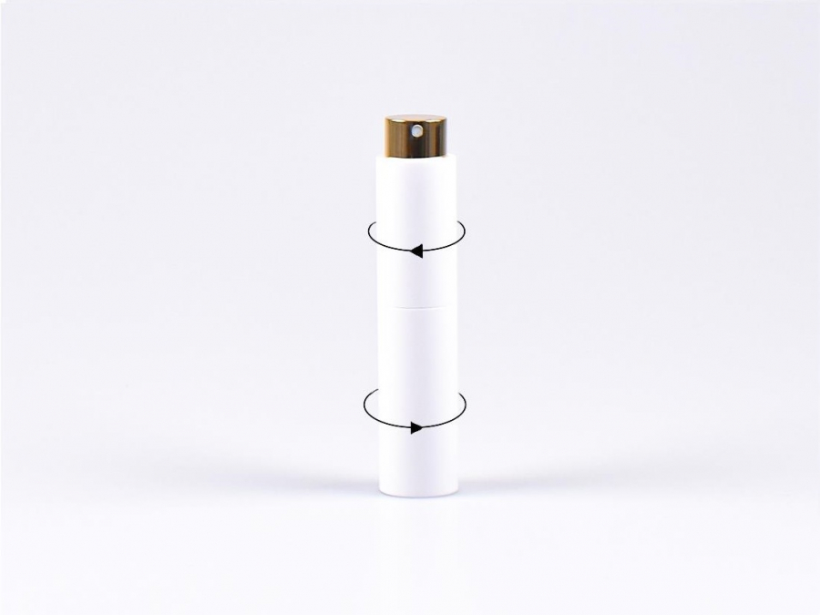 Zerstäuber "Twist", pastell, weiss, 10ml