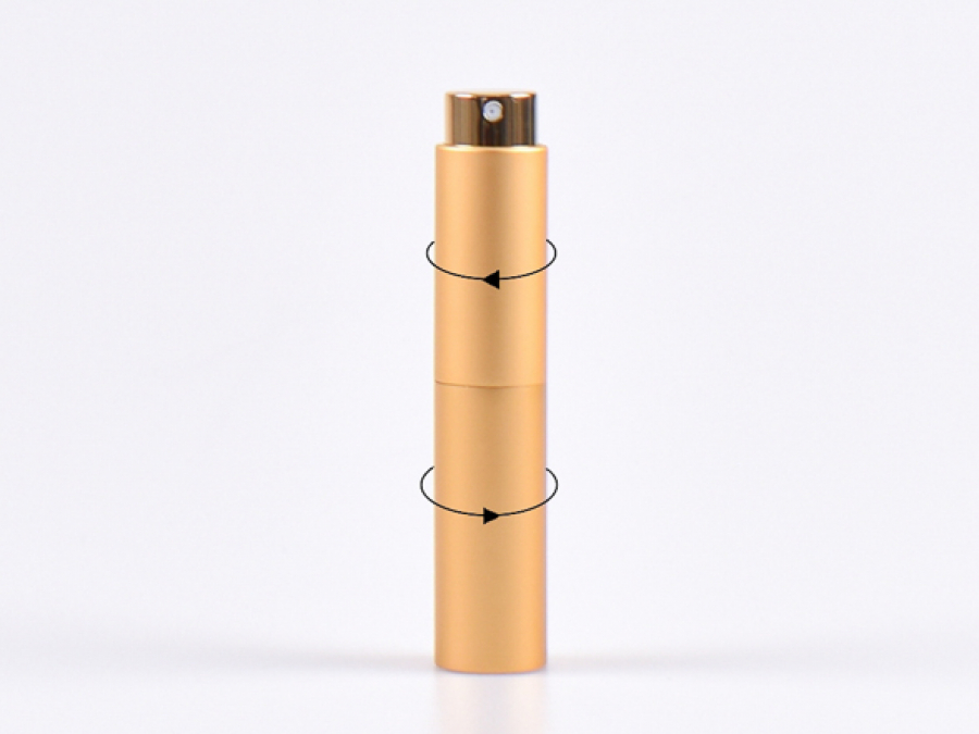 Zerstäuber "Twist" metallic, gold, 10ml