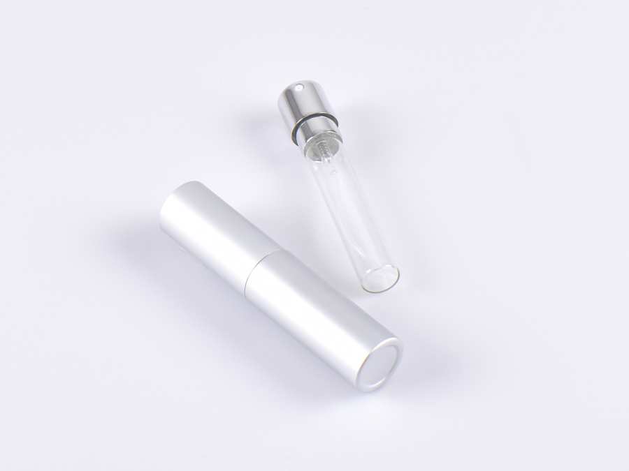 Zerstäuber "Twist" metallic, silber, 10ml