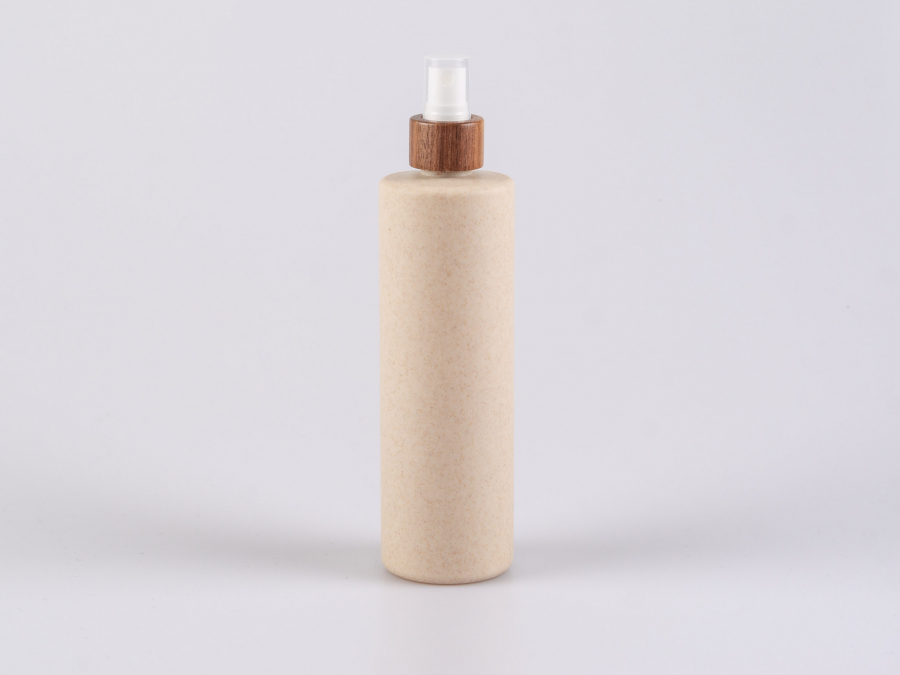 Bioflasche "CERES",  400ml, mit Lotionspumpe Walnut