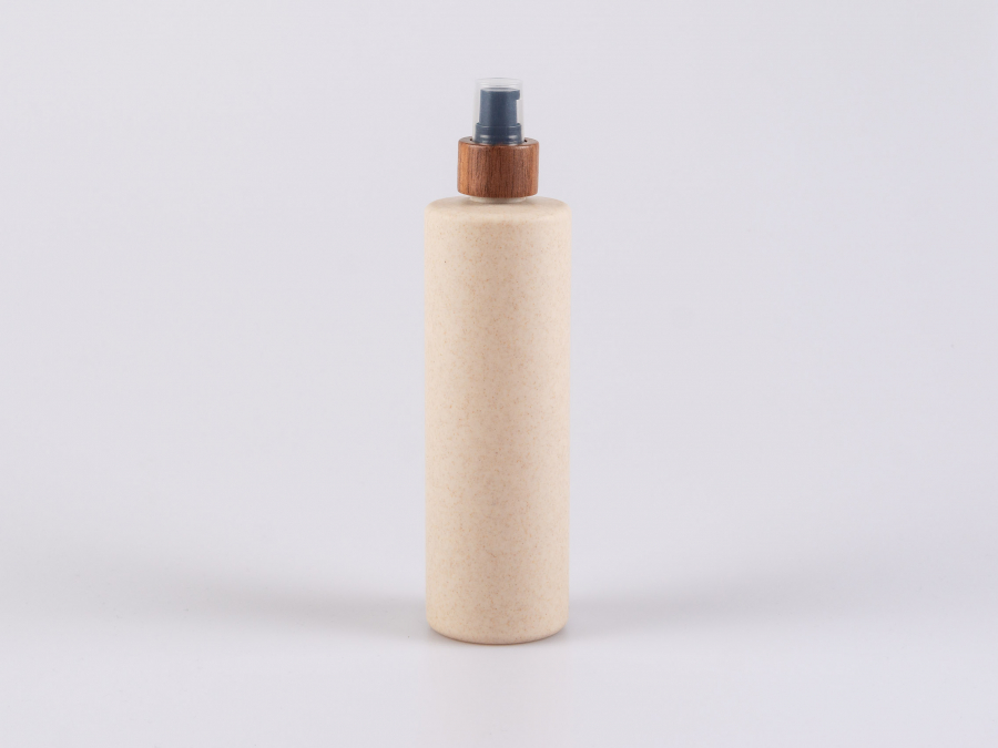 Bioflasche "CERES",  400ml, mit Lotionspumpe Walnut