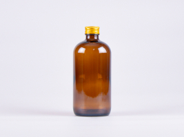 Braunglasflasche 500ml, mit Schraubverschluss Aluminium