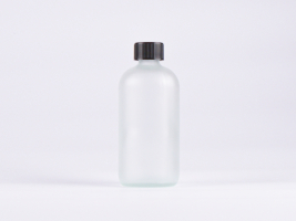 Glasflasche säuremattiert, 500ml, mit Drück & Dreh Verschluss, KISI