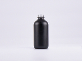 Schwarzglasflasche 250ml, 28/410, ohne Montur