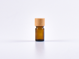 Glasflasche-mit-Schraubverschluss-Tropfmontur-Bambus