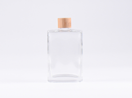 Glasflasche-mit-Schraubverschluss-Tropfmontur-Bambus