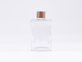 Klarglasflasche Miro 100ml - Schraubverschluss Walnut