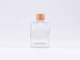 Glasflasche-mit-Schraubverschluss-Tropfmontur-Bambus