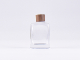 Klarglasflasche Miro 50ml - Schraubverschluss Walnut