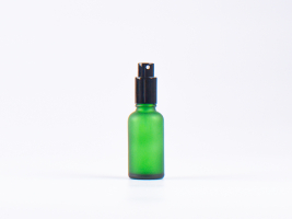 kosmetikflasche-schwarzmatt-glas
