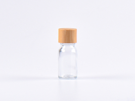 Glasflasche-mit-Schraubverschluss-Tropfmontur-Bambus